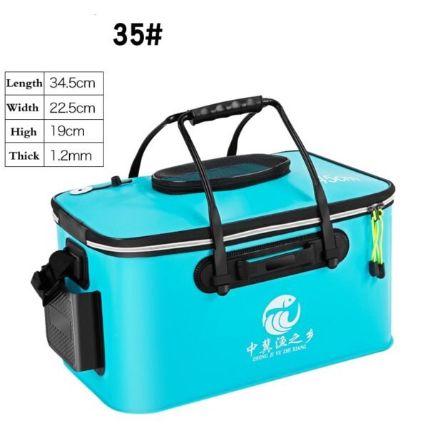 Folding Thicken Fishing Bucket Live Fish Bag - Image 7