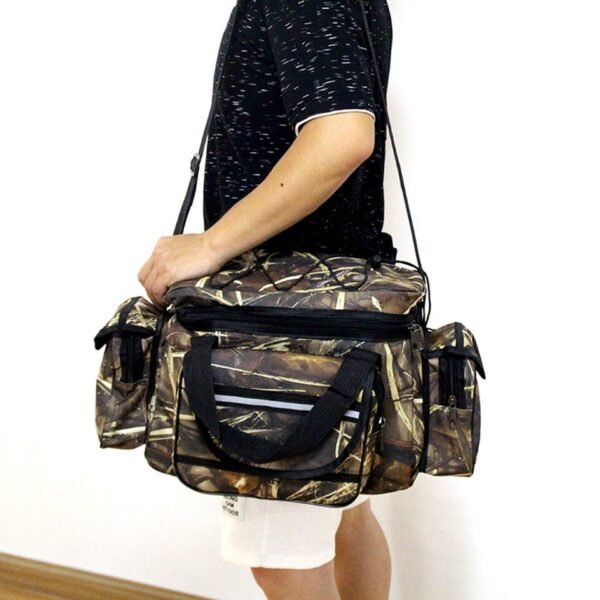 Multifunctional Fishing Tackle Bags Large Capacity Bag Utility Reel Lure Storage Pack - Image 3