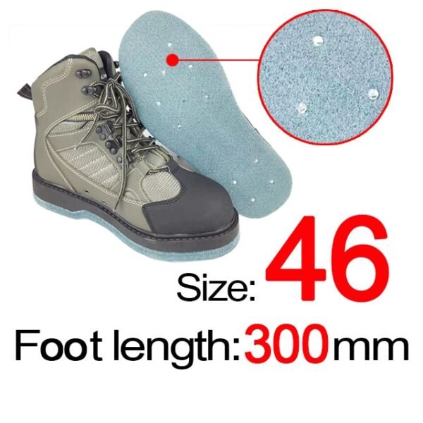 Rubber or Felt Fishing Shoes Rock Anti Skid Upstream Winter Hunting Wading Boots Leather Mesh Fabric Quick Dry Footwear - Image 18