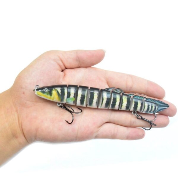 130MM 9 Segment Bait Multi Jointed Fishing Lures 3D Fake Eel Lure Crankbait Artificial Bait Hard Swimbait Lure Sinking Wobblers - Image 7