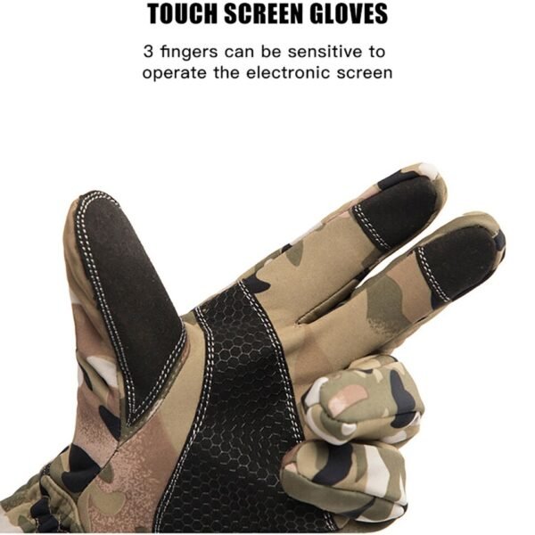 Winter camouflage Fishing and hunting gloves warm non-slip - Image 9