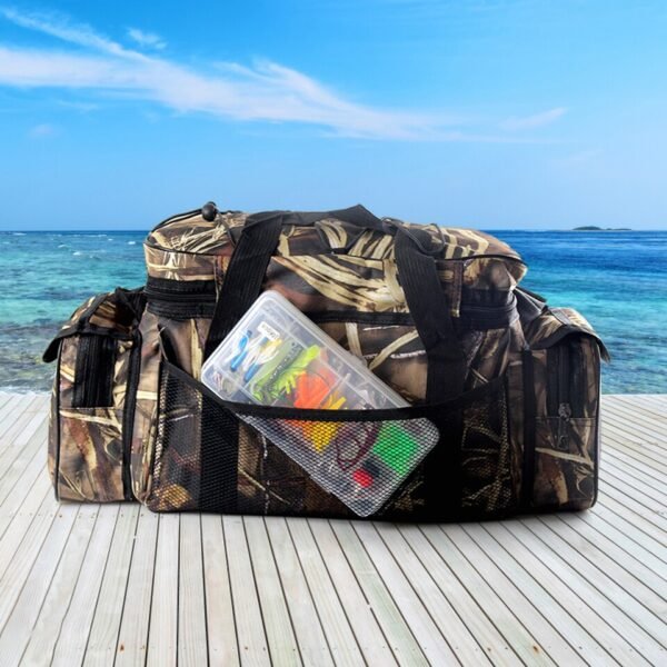 Multifunctional Fishing Tackle Bags Large Capacity Bag Utility Reel Lure Storage Pack - Image 2