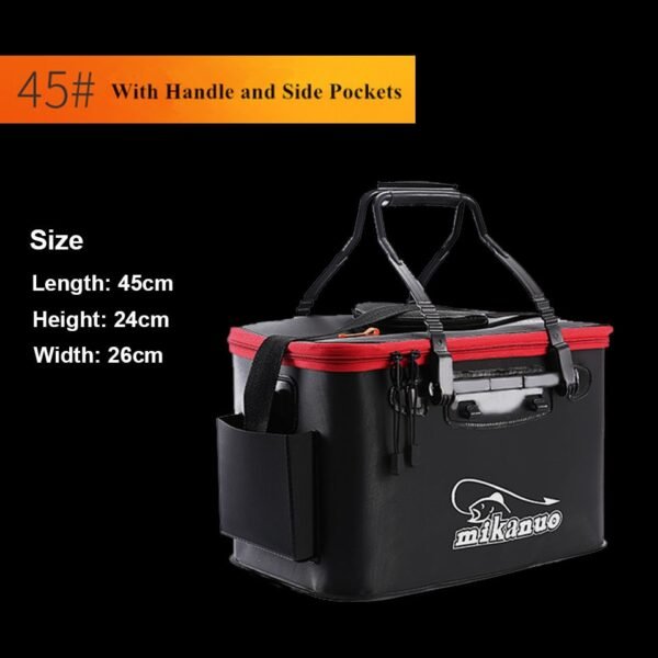 Handing Outdoor Portable Plastic Fishing Bucket - Image 4
