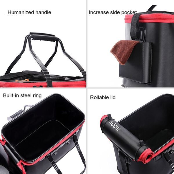 Handing Outdoor Portable Plastic Fishing Bucket - Image 9
