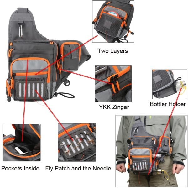 Maximumcatch Crossbody Fishing Sling Tackle Bag - Image 10