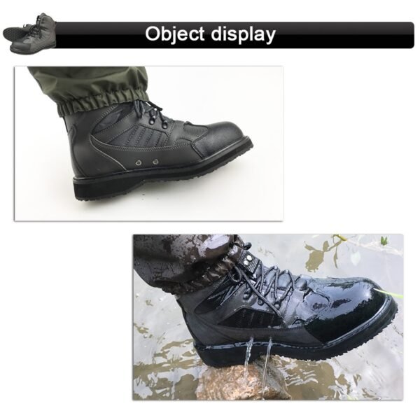 Rubber or Felt Fishing Shoes Rock Anti Skid Upstream Winter Hunting Wading Boots Leather Mesh Fabric Quick Dry Footwear - Image 22