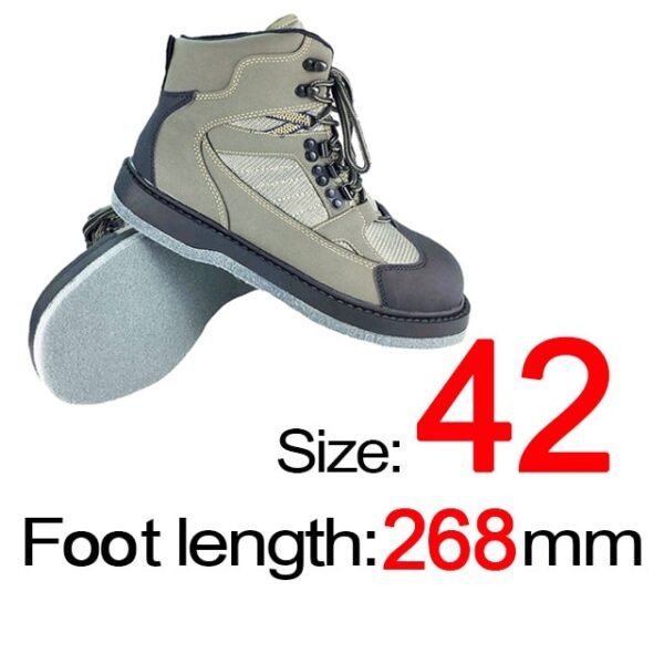 Rubber or Felt Fishing Shoes Rock Anti Skid Upstream Winter Hunting Wading Boots Leather Mesh Fabric Quick Dry Footwear - Image 14