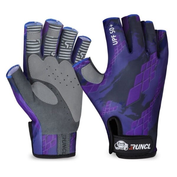 RUNCL Summer Fishing Gloves SPF Sun Men Hands Protection Gloves - Image 5