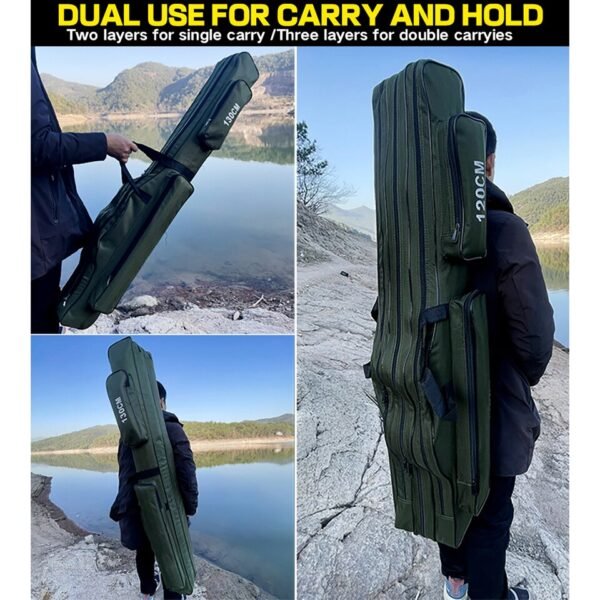 Fishing Rod bag Carrier Fishing Reel Pole Storage Bag 110cm / 120cm / 130cm / 150cm - Image 14