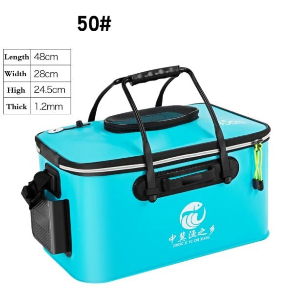 Folding Thicken Fishing Bucket Live Fish Bag - Image 17