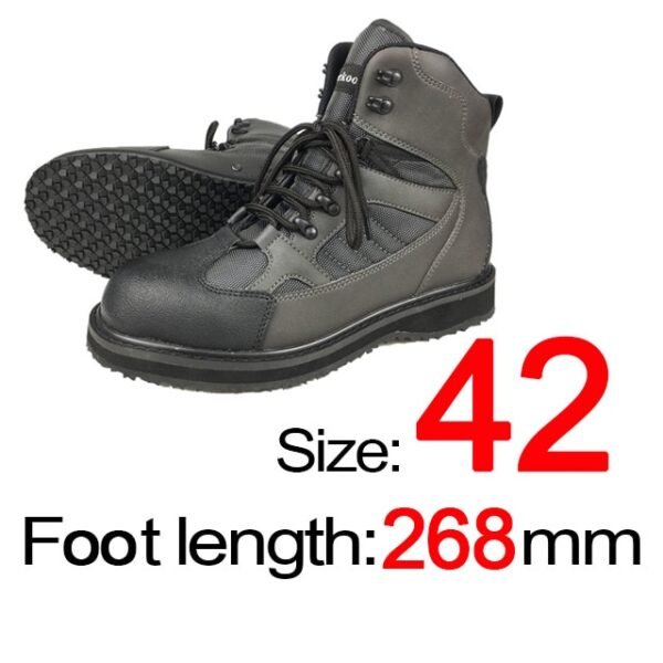 Rubber or Felt Fishing Shoes Rock Anti Skid Upstream Winter Hunting Wading Boots Leather Mesh Fabric Quick Dry Footwear - Image 29