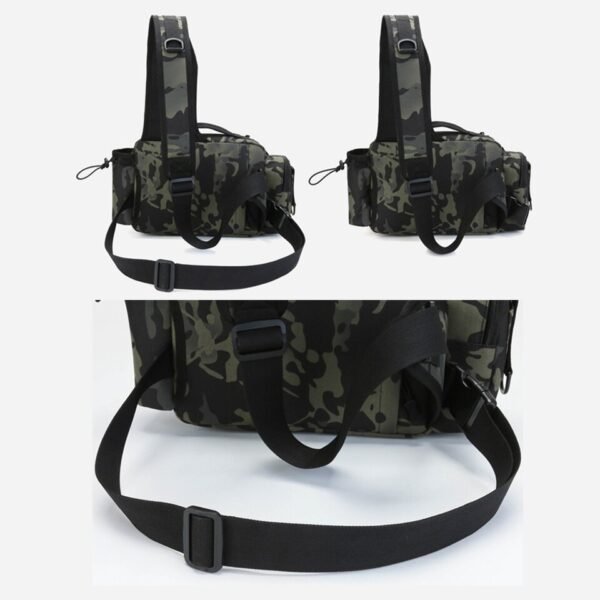 Fishing Tackle Bag Single Shoulder and Waist Crossbody Bag - Image 2