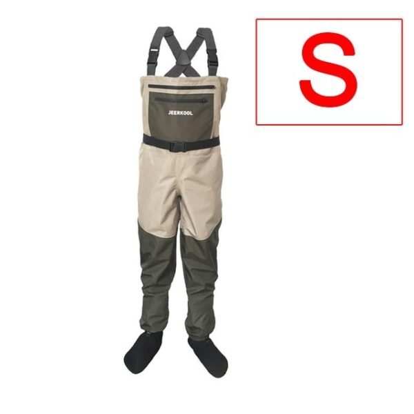 JEERKOOL Fly Fishing Waders Wading Pants Fishing Waders Pants Portable Chest Waterproof Overalls Boots Clothes Stocking Foot - Image 7
