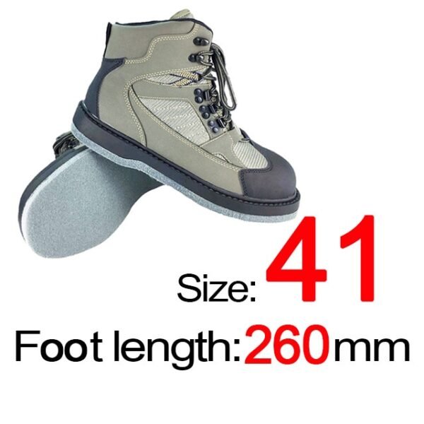 Rubber or Felt Fishing Shoes Rock Anti Skid Upstream Winter Hunting Wading Boots Leather Mesh Fabric Quick Dry Footwear - Image 13