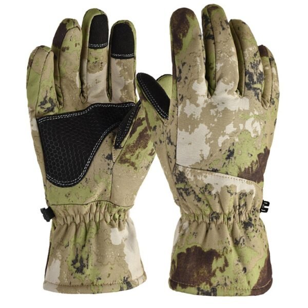 Winter camouflage Fishing and hunting gloves warm non-slip - Image 3