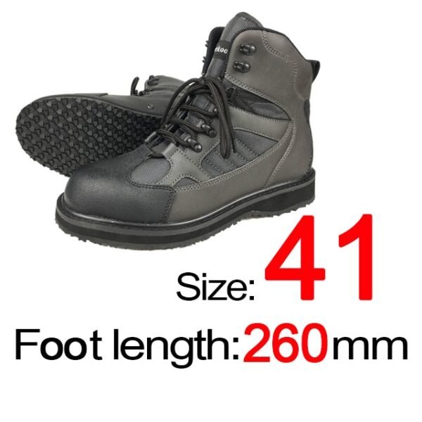 Rubber or Felt Fishing Shoes Rock Anti Skid Upstream Winter Hunting Wading Boots Leather Mesh Fabric Quick Dry Footwear - Image 30