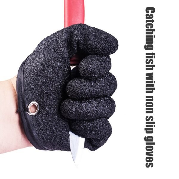 1 pc Fishing Gloves Non-slip Fish Mittens left and right hands - Image 2