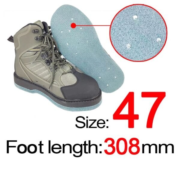 Rubber or Felt Fishing Shoes Rock Anti Skid Upstream Winter Hunting Wading Boots Leather Mesh Fabric Quick Dry Footwear - Image 23