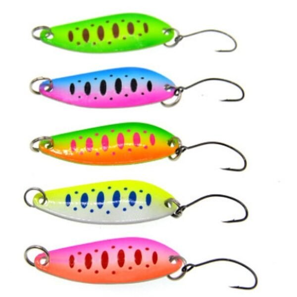 5PCS/Lot 4cm 5.3g Fishing Bait Fishing Metal Spoon Lure Bait for Trout Bass - Image 6