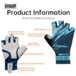 Kingdom Ice Silk Fabric Fishing Gloves Half-finger Sun Protection Double Sided Breathable Anti-slip Outdoor Pesca Fishing Gloves - Image 5