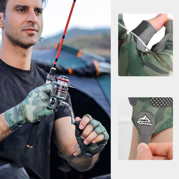 Fishing Gloves Half Finger Anti-slip Quick-drying - Image 3