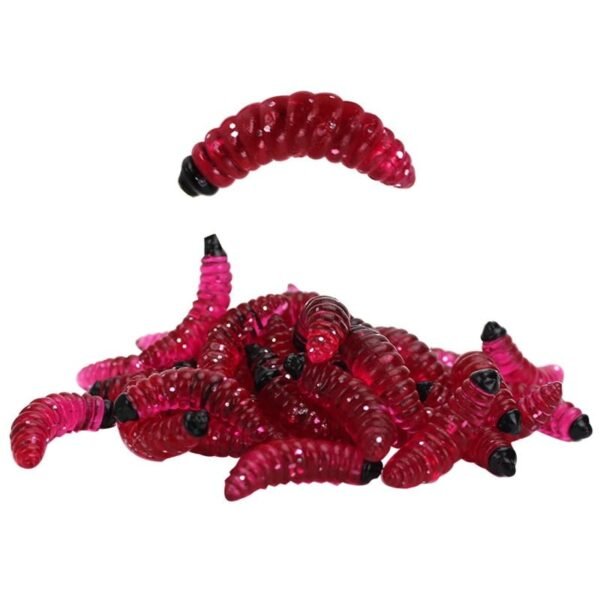 50pcs/ Outdoor Winter Fishing Bionic soft Bait Aphid 2.4cm/0.5g - Image 4