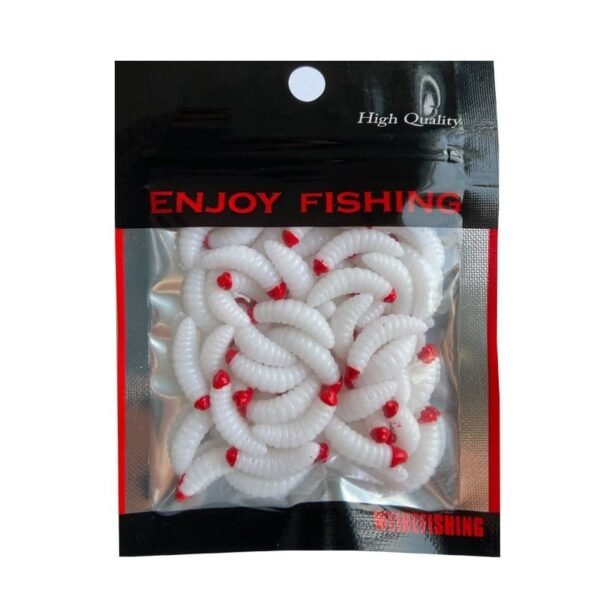 50pcs/ Outdoor Winter Fishing Bionic soft Bait Aphid 2.4cm/0.5g - Image 8