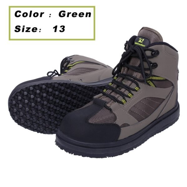 Men's Fishing Wading Boots Breathable Upstream Shoes Outdoor Anti-slip Fly Fishing Waders Rubber Sole Boot - Image 15