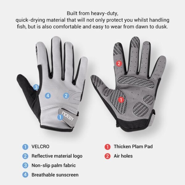 Noeby Fishing Gloves UPF50+ UV Protection Quick-drying - Image 6