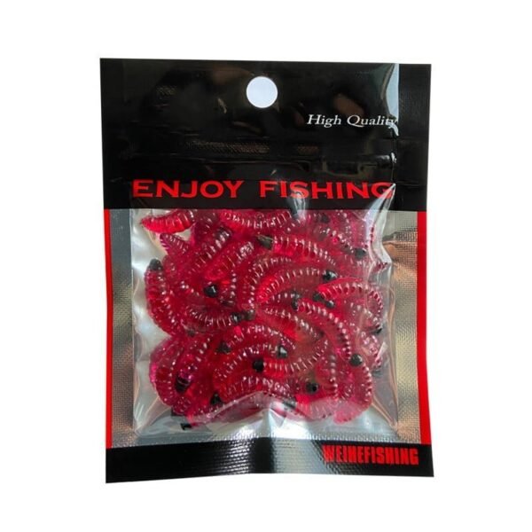 50pcs/ Outdoor Winter Fishing Bionic soft Bait Aphid 2.4cm/0.5g - Image 3