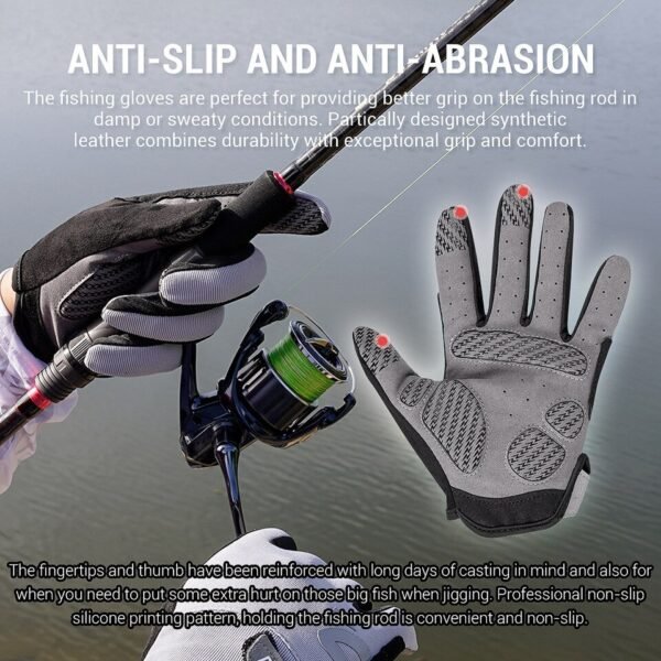 Noeby Fishing Gloves UPF50+ UV Protection Quick-drying - Image 5