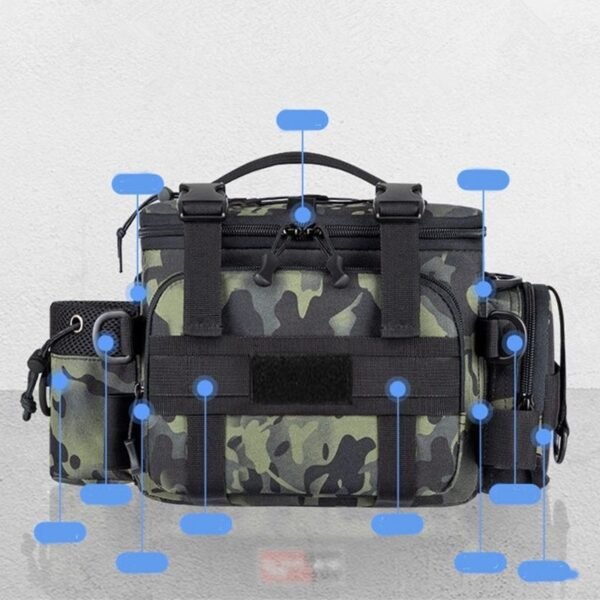 Multifunction Fishing Bag Waterproof Crossbody - Image 9