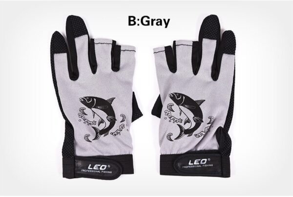 Fishing Gloves Anti-slip Quick-drying Three Finger Cut Thin Style for Summer Gloves Work - Image 7