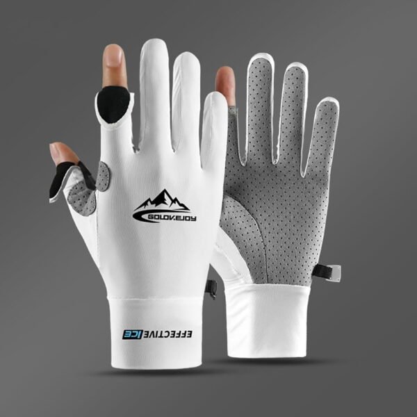 1 Pair Fishing and Cycling Gloves Ice Silk Anti-slip Breathable - Image 8