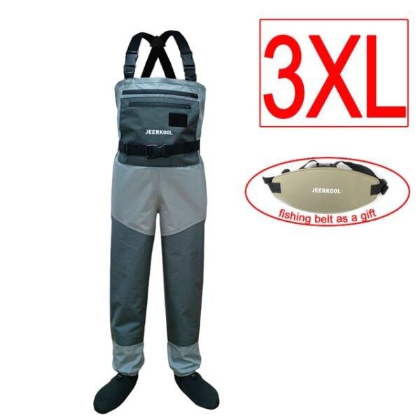 3/5 Layer Fishing Waders with Neoprene Boots - Image 15