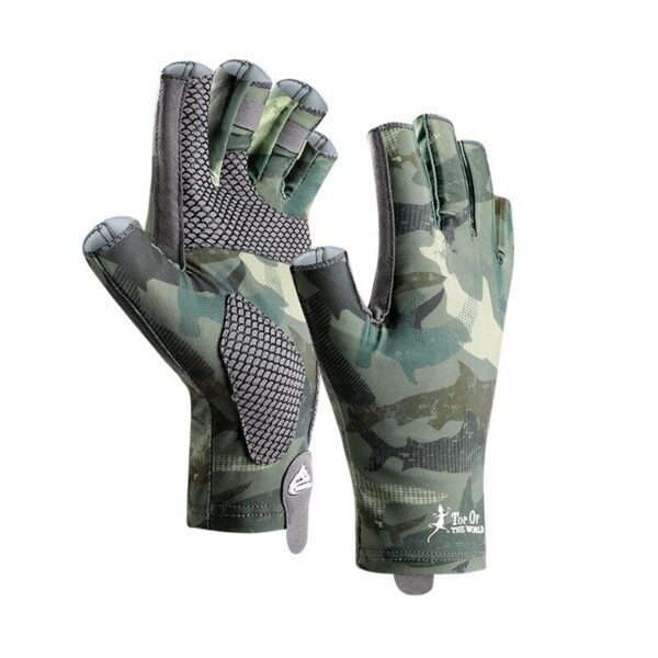 Fishing Gloves Half Finger Anti-slip Quick-drying