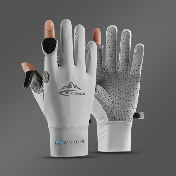 1 Pair Fishing and Cycling Gloves Ice Silk Anti-slip Breathable - Image 7