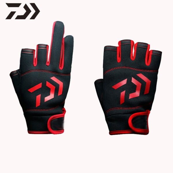 Anti-Slip Fishing Gloves 3 Cut Fingers Ice Fishing Gloves Outdoor Sports Fishing Equipment Angling Gloves Camping Hiking Hunting - Image 8