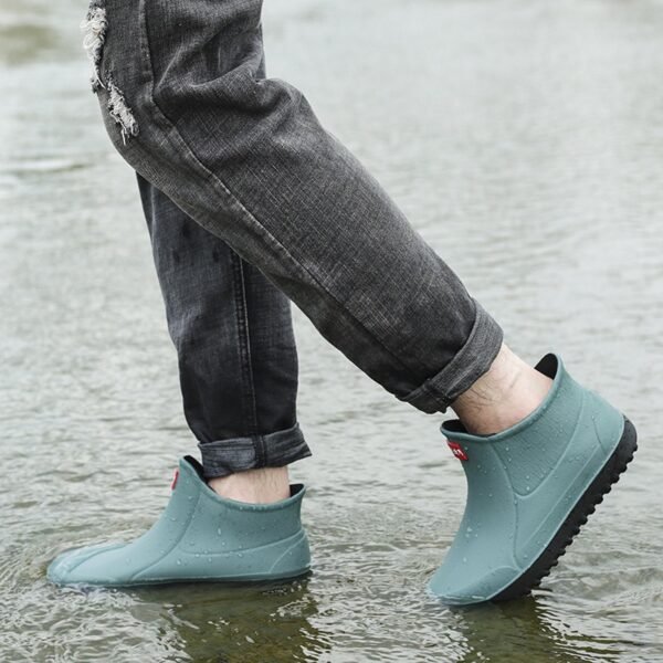 Rain Shoes for Men Warm Outdoor Fishing Boots Waterproof