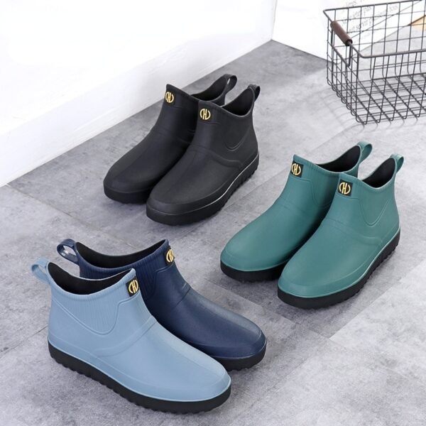 Slip-on Rain Shoes Men's Waterproof Non-slip Booties