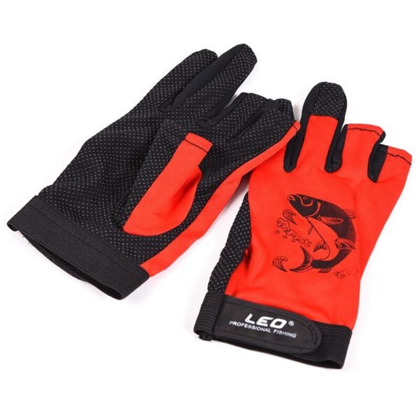 Fishing Gloves Anti-slip Quick-drying Three Finger Cut Thin Style for Summer Gloves Work - Image 3