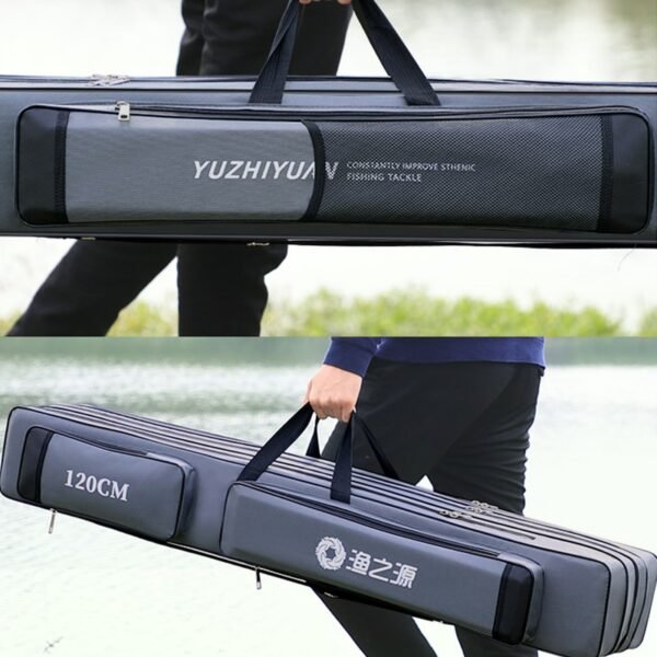 Waterproof Fishing Rod Storage Bag  2/3 Layer Thick Oxford Large Capacity - Image 17