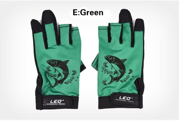Fishing Gloves Anti-slip Quick-drying Three Finger Cut Thin Style for Summer Gloves Work - Image 9