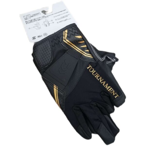 Daiwa Anti Slip Leather Fishing Gloves Finger Cut UV Protection - Image 8