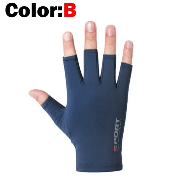 Fishing Gloves Half Fingers Ice Silk