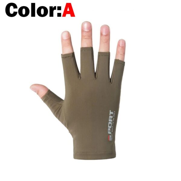 Fishing Gloves Half Fingers Ice Silk - Image 5