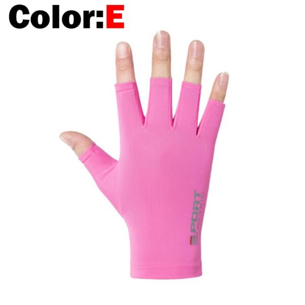 Fishing Gloves Half Fingers Ice Silk
