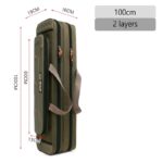 Fishing Rod Storage Bags 100/120/130CM Fish Pole Tools Bag Case Multifunctional 1 2 3 Layer Fish Carrier