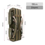 Fishing Rod Storage Bags 100/120/130CM Fish Pole Tools Bag Case Multifunctional 1 2 3 Layer Fish Carrier