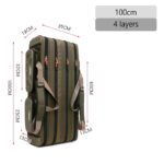Fishing Rod Storage Bags 100/120/130CM Fish Pole Tools Bag Case Multifunctional 1 2 3 Layer Fish Carrier